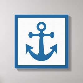 Nautical Anchor-omslaget arbetsyta Canvastryck