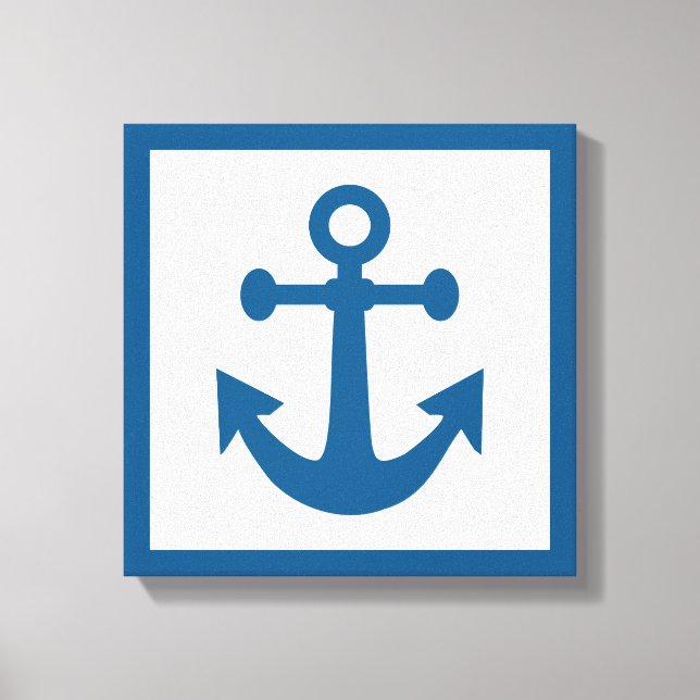 Nautical Anchor-omslaget arbetsyta Canvastryck (Framsida)