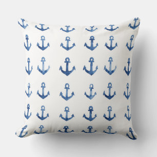 Nautical Anchor Pillow Kusten Dekorativ kudde
