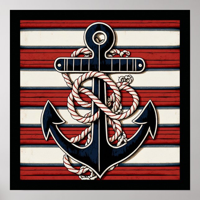 Nautical Anchor Poster (Framsidan)