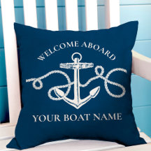 Nautical Anchor Rope Boat Namn Välkommen