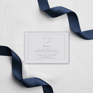 Nautical Anchor Rope Coastal Reception Bröllop Tilläggskort
