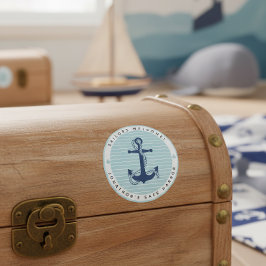 Nautical Anchor & Rope Safe Harbor ID1250 Runt Klistermärke