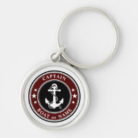 Nautical Anchor Rope & Stars Kapten Namn eller Boa
