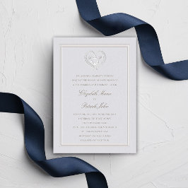 Nautical Anchor Rope Vapensköld Classic Formal Brö Inbjudningar