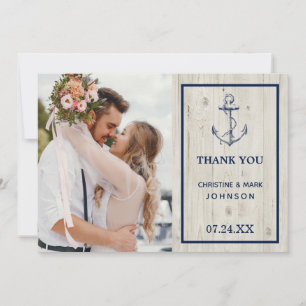 Nautical Anchor Rustic Wood Photo Tack Kort
