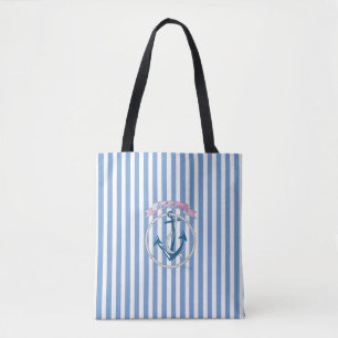 Nautical Anchor, ’Sail Away’, Blue Rand, Coola Tygkasse