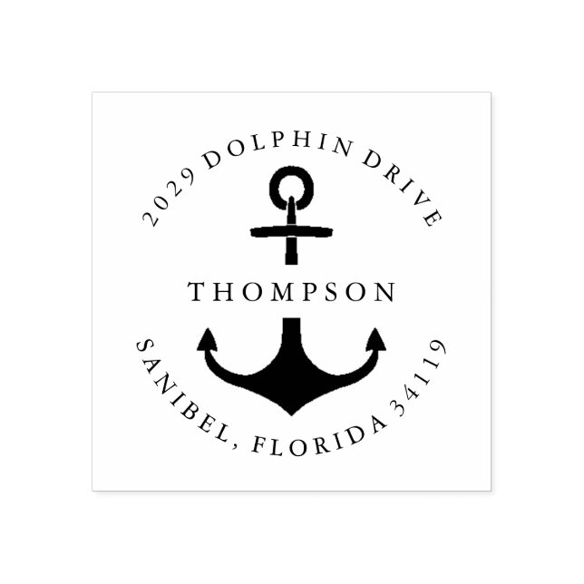 Nautical Anchor Stämpel (Tryck)