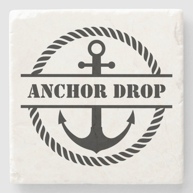 Nautical Anchor Stenunderlägg (Framsidan)
