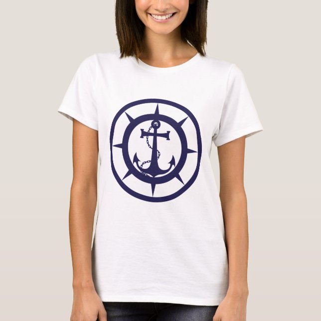 Nautical Anchor T Shirt (Framsida)