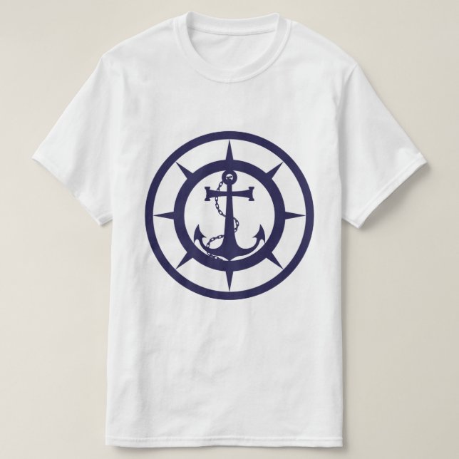 Nautical Anchor T Shirt (Design framsida)