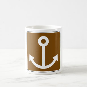 Nautical Anchor-tecken Kaffemugg