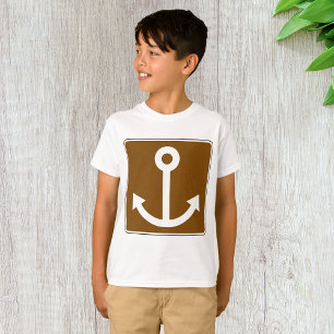 Nautical Anchor-tecken T Shirt