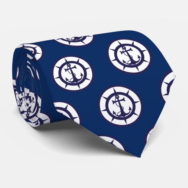 Nautical Anchor Tie Slips (Rullad)