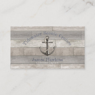 Nautical Anchor w/Rope Visitkort