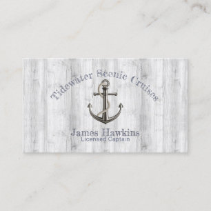 Nautical Anchor w/Rope Visitkort
