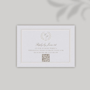 Nautical Anchor Wandemal Formal QR Bröllop Respons