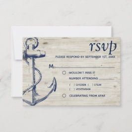 Nautical Anchor Wood Meal Choice OSA Kort