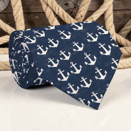 Nautical Anchors Custom Necktie Slips