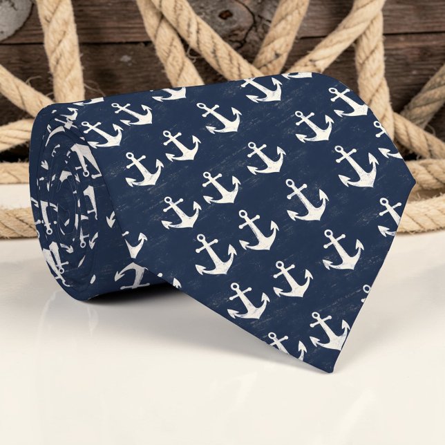 Nautical Anchors Custom Necktie Slips (Skapare uppladdad)