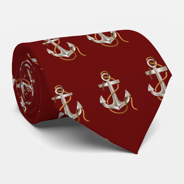 Nautical Anchors med Rope på Maron Slips (Rullad)