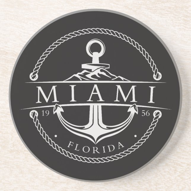 Nautical ankare Miami Florida 1956 Underlägg (Framsidan)