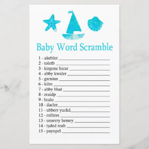 Nautical Baby ordblandningsspel