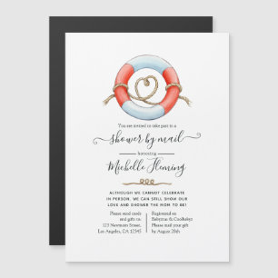 Nautical Baby Shower by Mail Magnetisk Inbjudningskort