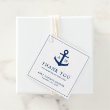 Nautical Baby Shower för marinblå fästpunkt Cute B