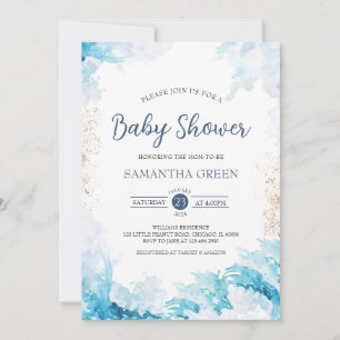 Nautical Baby Shower Inbjudningar