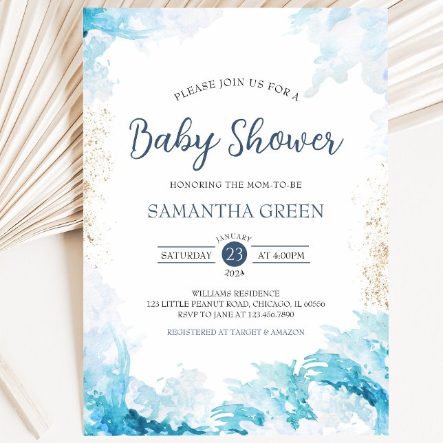 Nautical Baby Shower Inbjudningar (Skapare uppladdad)