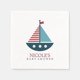 Nautical Baby Shower Pappersservett