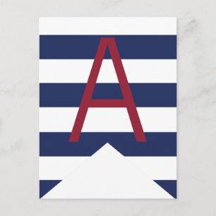 Nautical Baby Shower Personlig Bunting Flagga Vykort