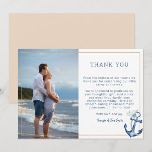 Nautical Baby Shower Photo - tackkort Vattnet Tack Kort