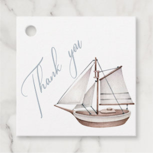 Nautical Baby Shower Tack Favor Gift-Märkre Gåvor Etiketter
