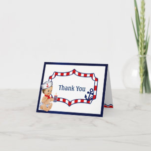 Nautical Baby Shower - tackkort