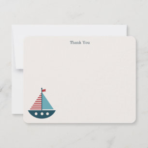 Nautical Baby Shower Tackkort Anteckningskort
