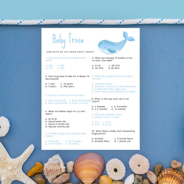 Nautical Baby Trivia | Barnstödsspel (Skapare uppladdad)