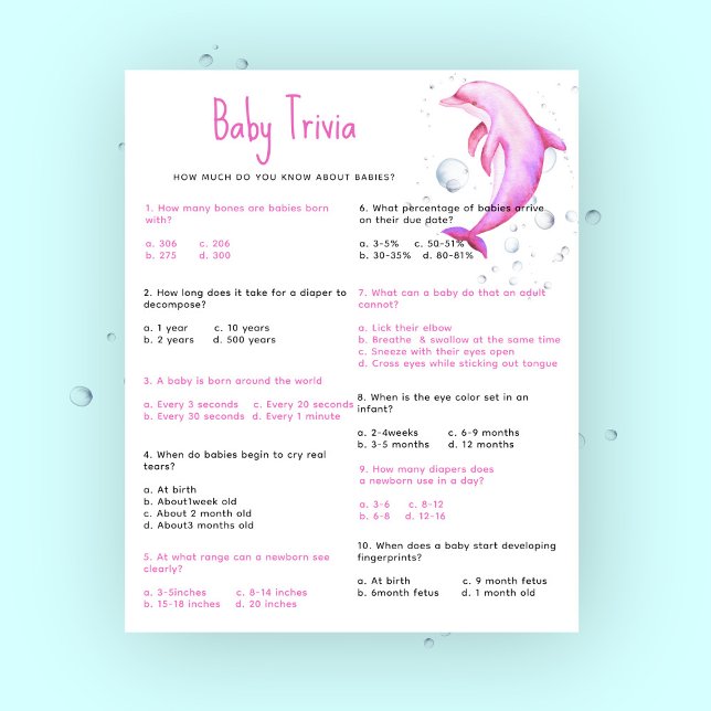 Nautical Baby Trivia | Barnstödsspel (Skapare uppladdad)