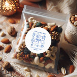 Nautical Bachelorette Weekend Runt Klistermärke<br><div class="desc">Celebrate a lakeside bachelorette weekend with this charming coastal design featuring hand-drawn seashells, jellyfish, and a lighthouse in classic nautical blue. Perfect for adding a personal touch to your party décor or favors, this design sets the tone for a breezy, beachy getaway. Coordinates beautifully with matching invitations, signage, and party...</div>