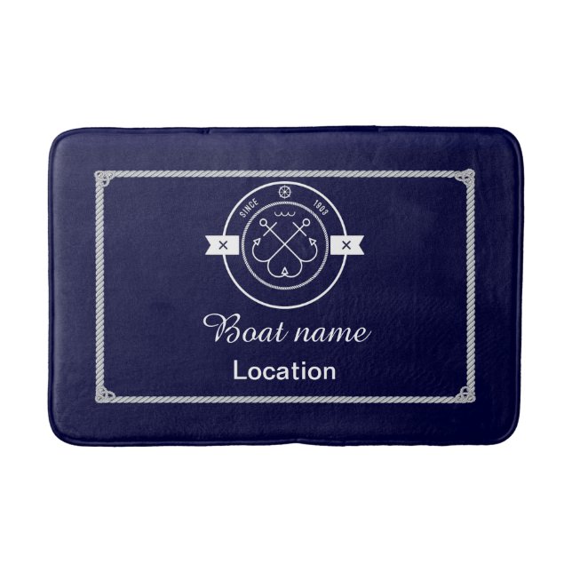 Nautical Bath Mat Badrumsmatta (Framsidan)