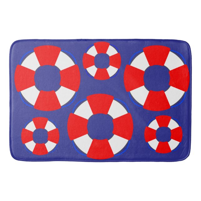 Nautical Bathroom Mat Badrumsmatta (Framsidan)
