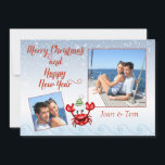 Nautical Beach Boaters (Nautiskt bokområde) - julk Julkort<br><div class="desc">Nautical Beach Boaters (Nautiskt bokområde) - julkort</div>