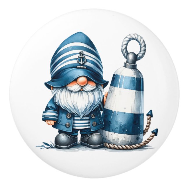 Nautical Beach Gnome Knopp (Framsidan)