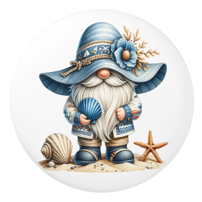 Nautical Beach Gnome Knopp (Framsidan)