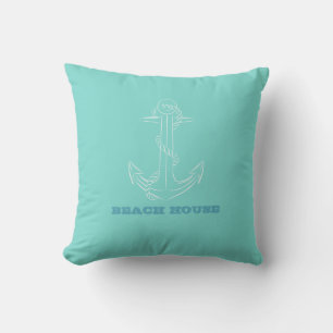 Nautical Beach House, Ankar, Myntgult Kudde