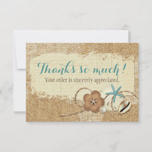 Nautical Beach Seashell & Sand Boutique Tack Kort
