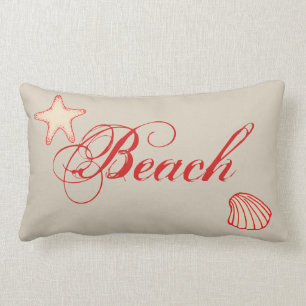 Nautical Beach Starfish Snäcka Dekorativ kudde Dec