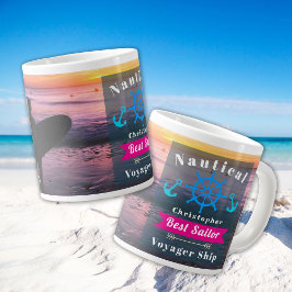 Nautical Best Sailor Photo Jumbo Mugg