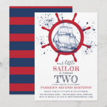 Nautical Birthday Sailor